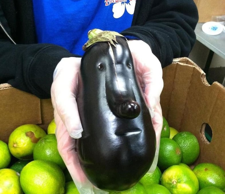 Aubergine face
