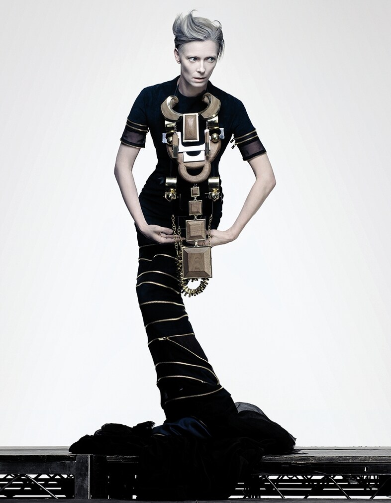 Tilda Swinton in Mary Katrantzou