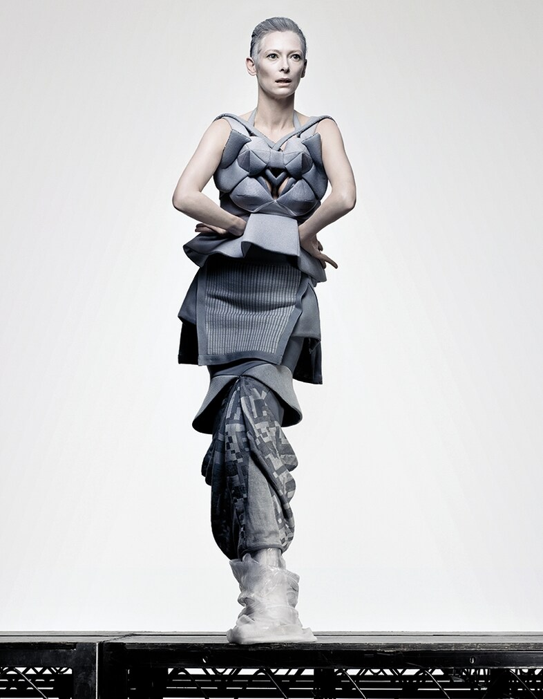 Tilda Swinton in Louise Goldin