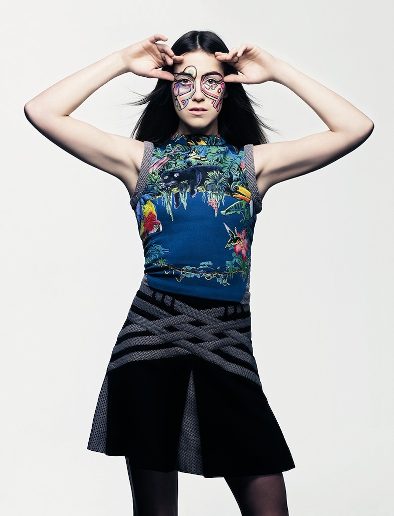 Charlotte Gainsbourg in Balenciaga by Nicolas Ghesqui&#232;re S/S