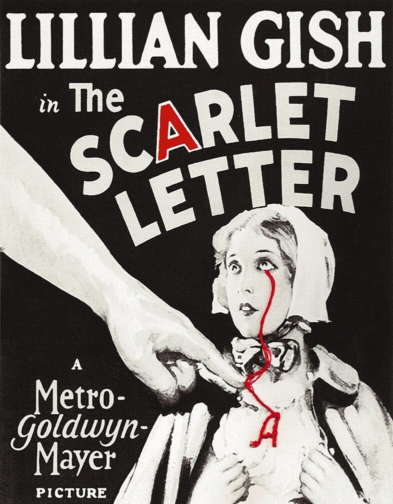 A, The Crying Scarlet Letter, 2010, by Francesco Vezzoli