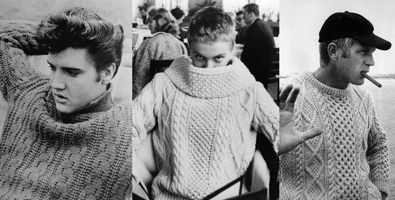 Knit Icons: Elvis Presley, Jean Seburg, Steve McQueen