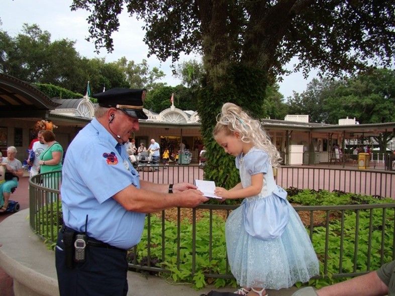 Security guard receives autograph