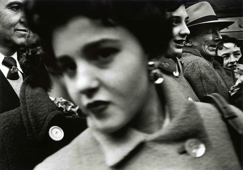 Big Face in the Crowd by William Klein