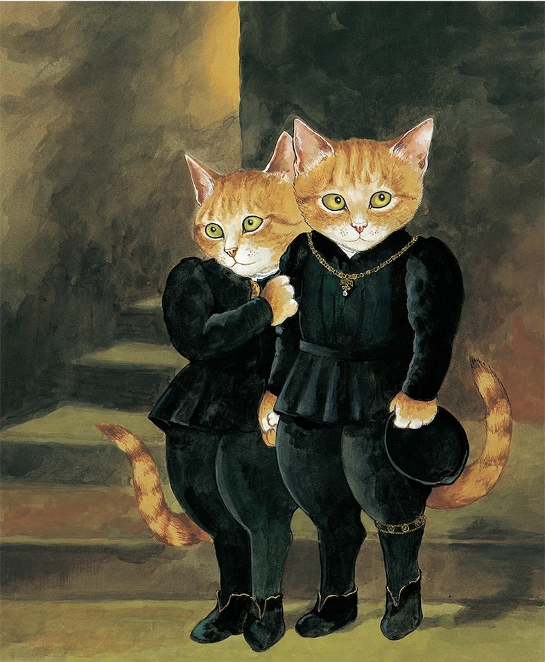 The Cats in the Tower (after Millais), from Pre-Raphaelite C