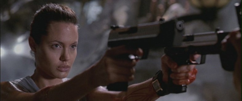 Angelina Jolie as Lara Croft in Tomb Raider, 2001