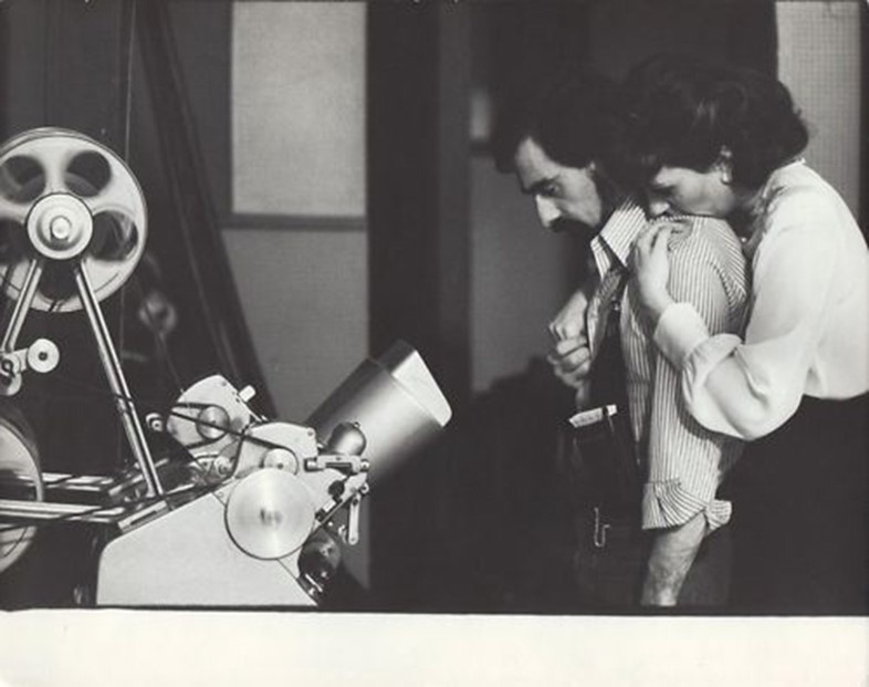 Martin Scorsese &amp; Liza Minnelli on the set of New York, New 