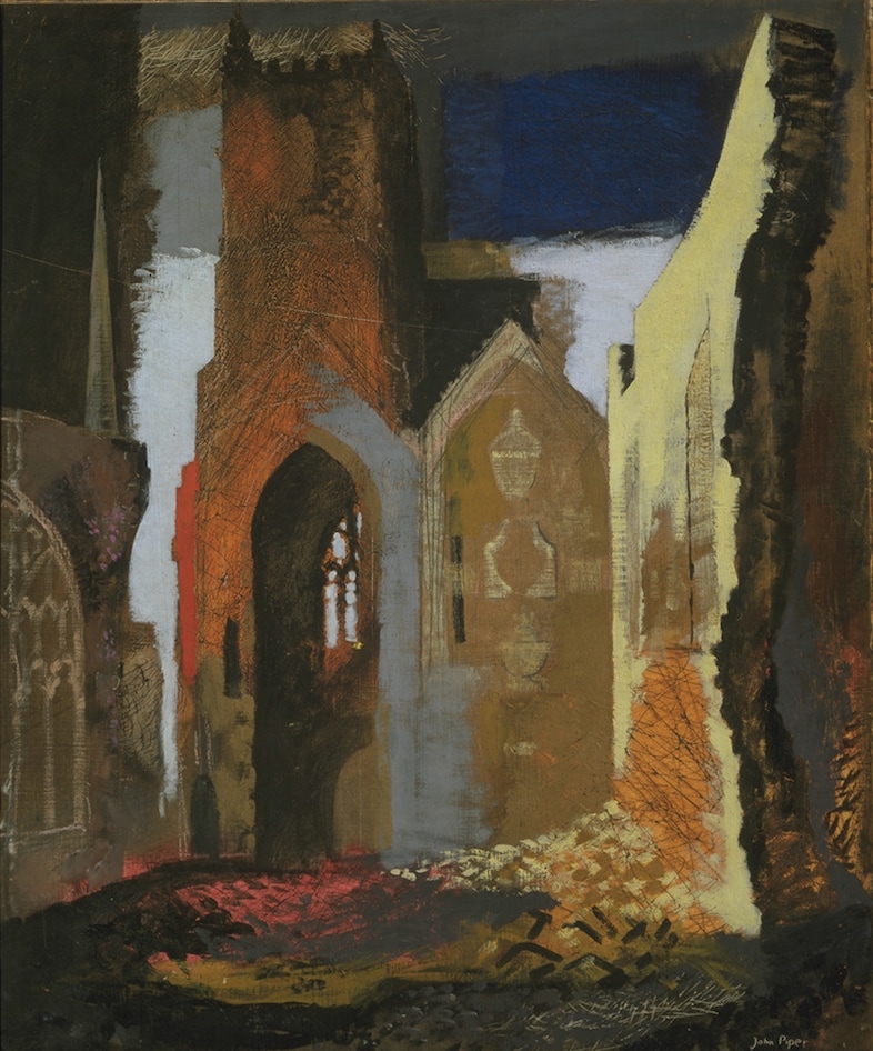 St Mary le Port, Bristol 1940, John Piper