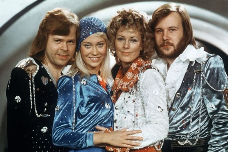 ABBA after winning the Eurovision Song Contest in 1974
