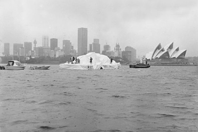 Fake iceberg in Sydney