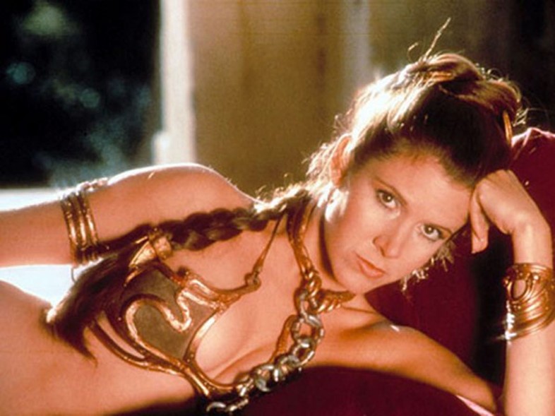 Carrie Fisher as Princess Leia in Return of the Jedi