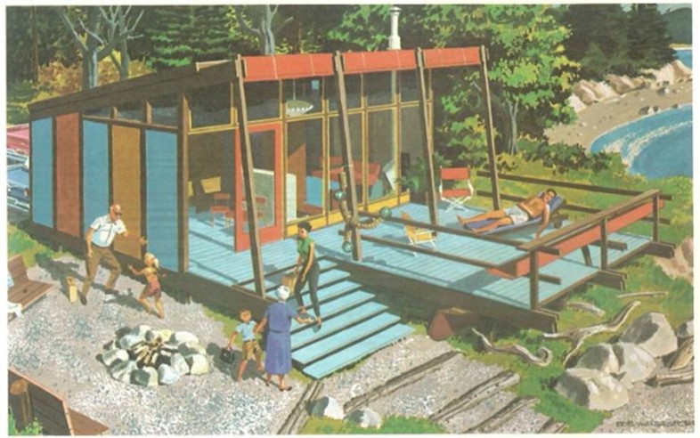 Design No. 7: Three Stage Beach Cabin
