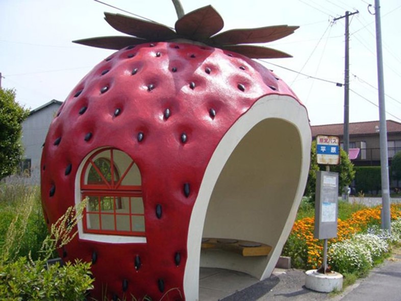 Strawberry Bus Stop