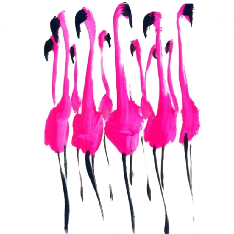 Flamingos for Giles Deacon S/S15