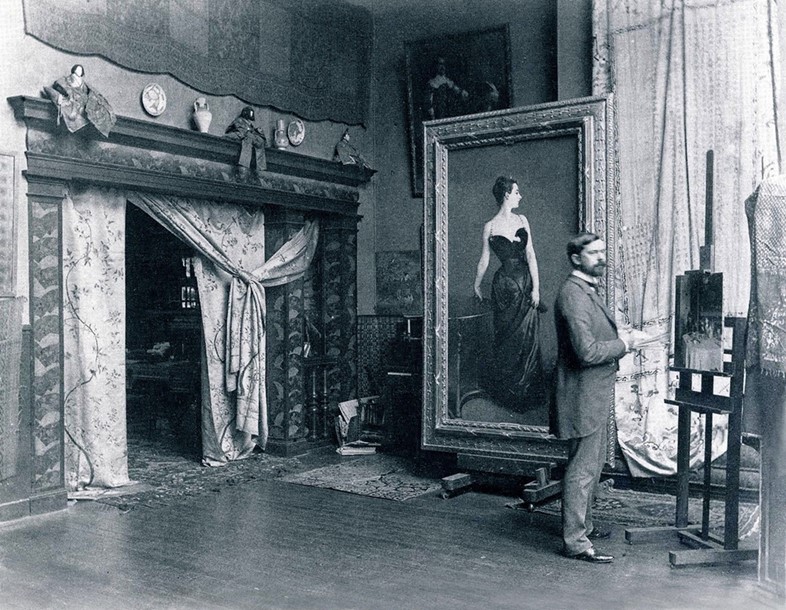 Sargent in his Studio beside Portrait of Madame X