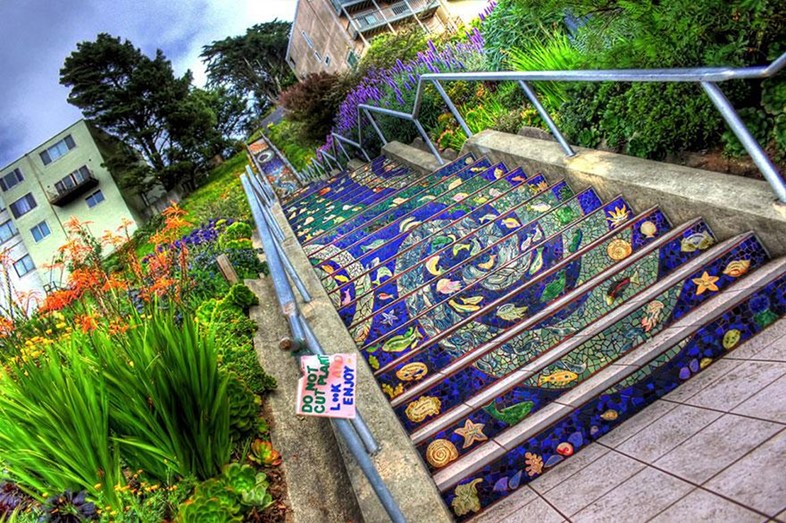 16 Avenue Tiled Steps in San Francisco