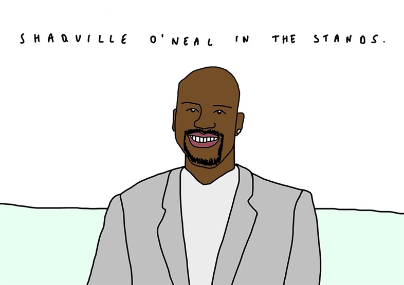 Shaquille O&#39;Neal makes an appearance at Wimbledon
