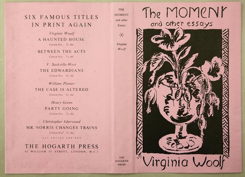 Vanessa Bell&#39;s cover design for &#39;The Moment and Other Essays