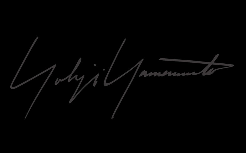 Yohji Yamamoto logo (grey on black)