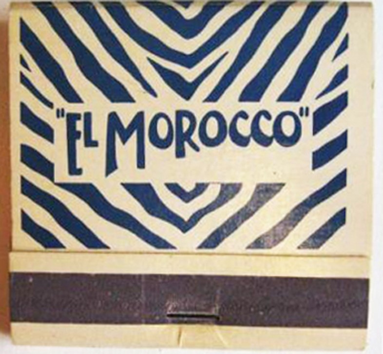 A book of matches from El Morocco
