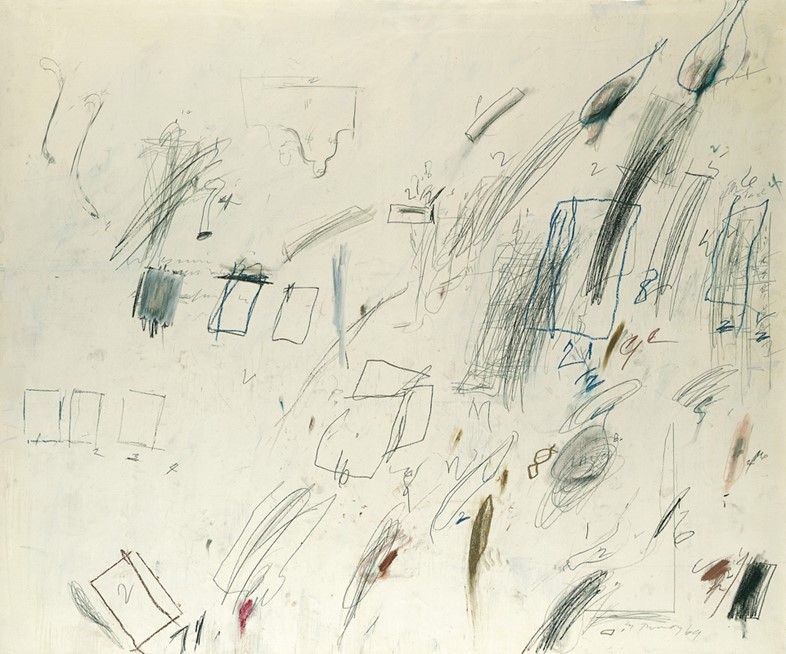 Untitled, 1969, oil-based house paint, wax crayon, lead penc