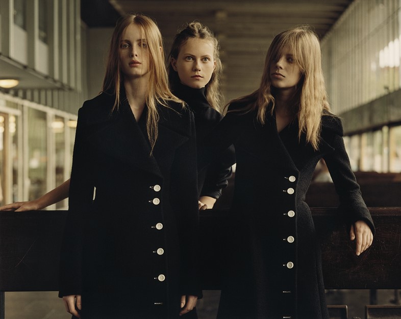 Julie Hoomans (centre) in AnOther Magazine A/W14