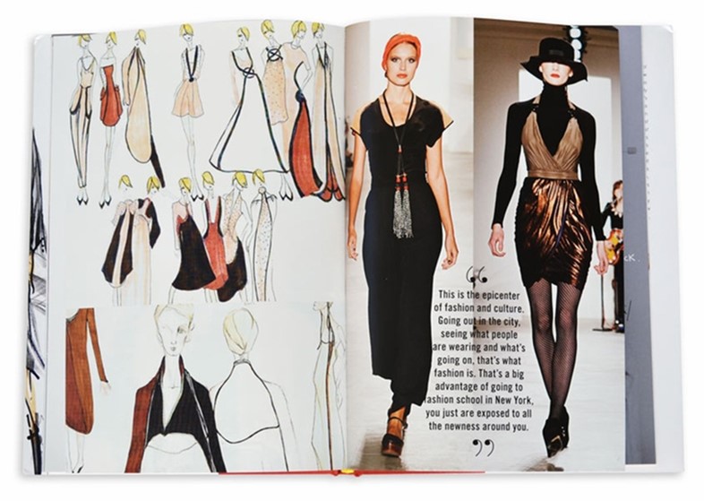 Spread from The School of Fashion: 30 Parsons Designers by S