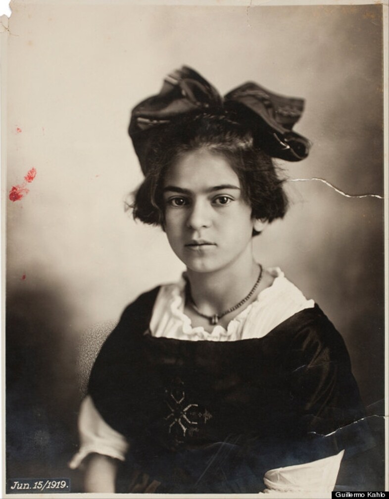 A young Frida Kahlo