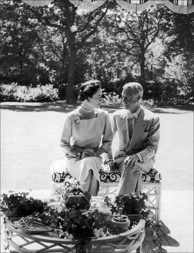 Duke and Duchess of Windsor pictured at their home in Boulog