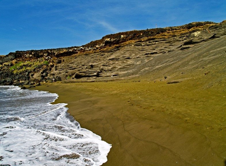 Green sand, Papakolea Beach