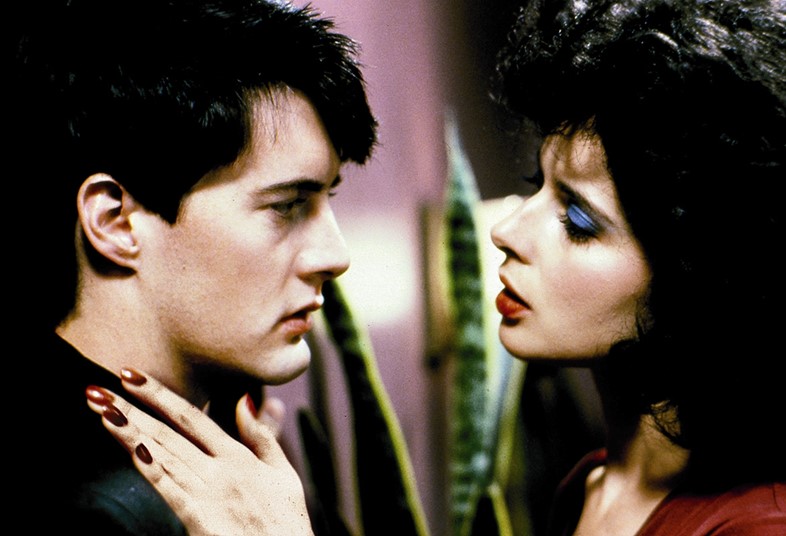 Kyle MacLachlan and Isabella Rossellini in Blue Velvet, 1986