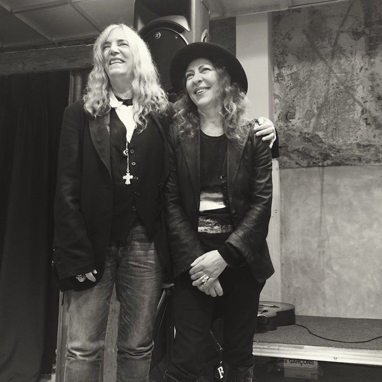 Patti Smith with Ann Demeulemeester at Dover Street Market L