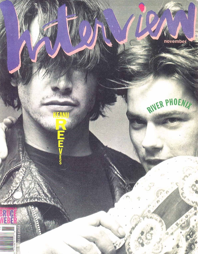 Keanu Reeves &amp; River Phoenix for Interview Magazine, Novembe