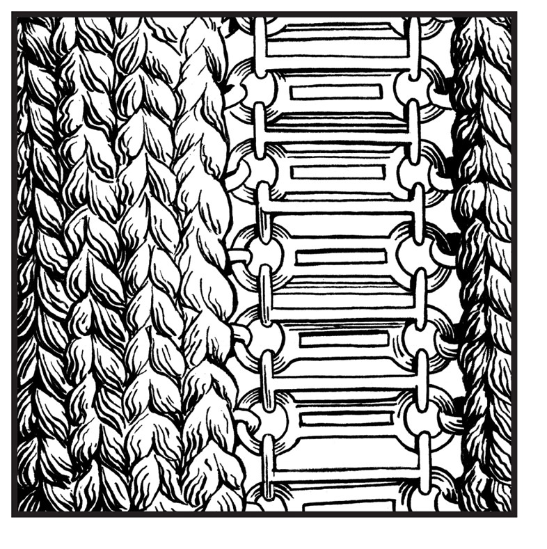 Ladder cable stitch, menswear S/S15
