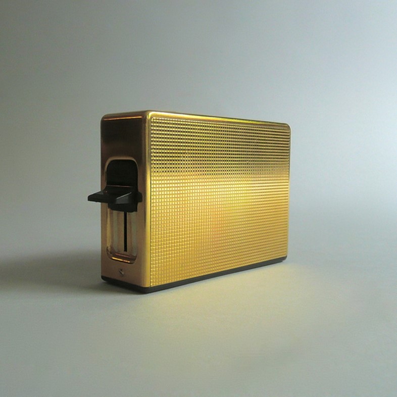 Gold Table Lighter by Dieter Rams, 1968