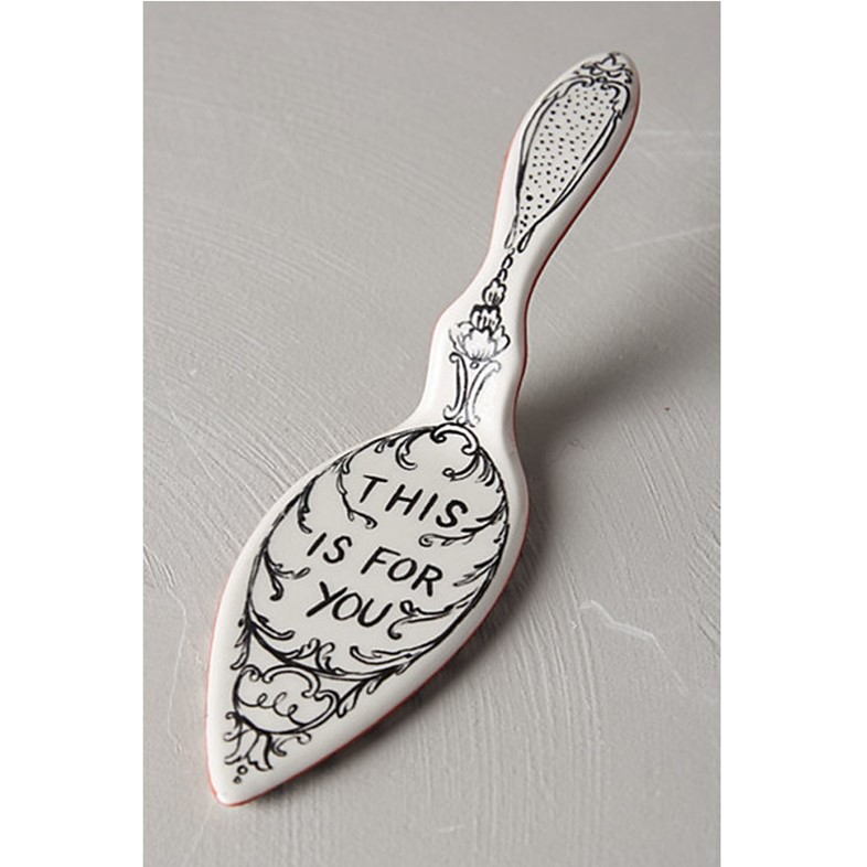 Molly Hatch Crowned Leaf Cake Server by Anthropologie