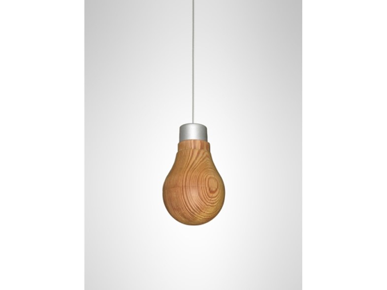 Wooden Light Bulb by Ryosuke Fukusada