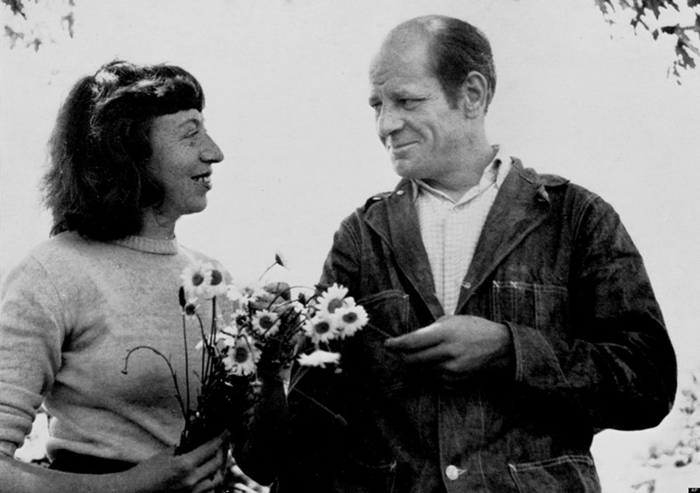 Jackson Pollock with his wife Lee Krasner, 1949