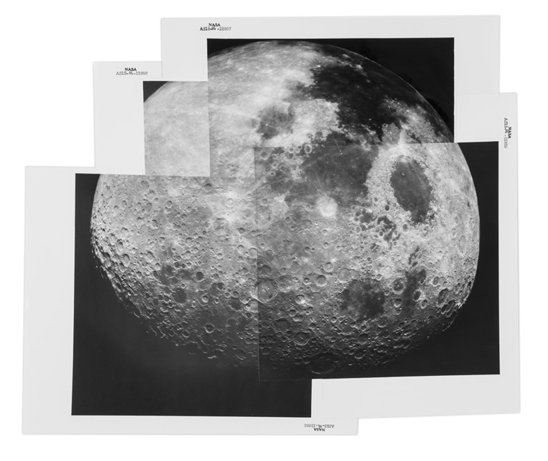 Panorama of the receding Moon, Apollo 15, August 1971