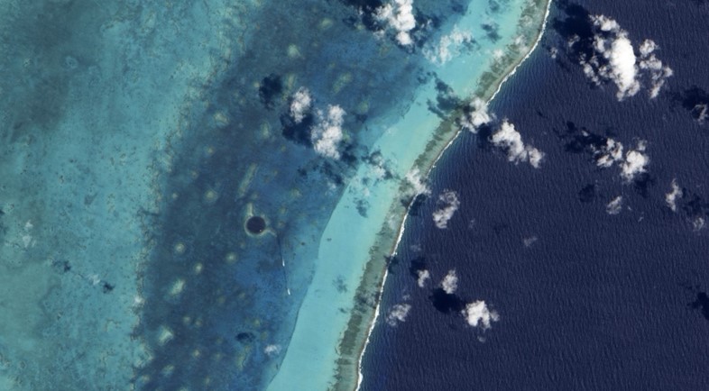 Satellite View of the Great Blue Hole
