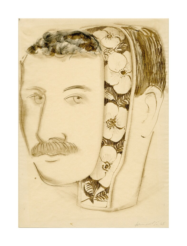 Piero Fornasetti, Autoritratto, 1941-45