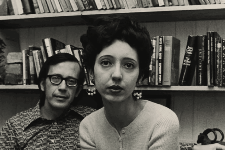 Joyce Carol Oates and husband Raymond Smith