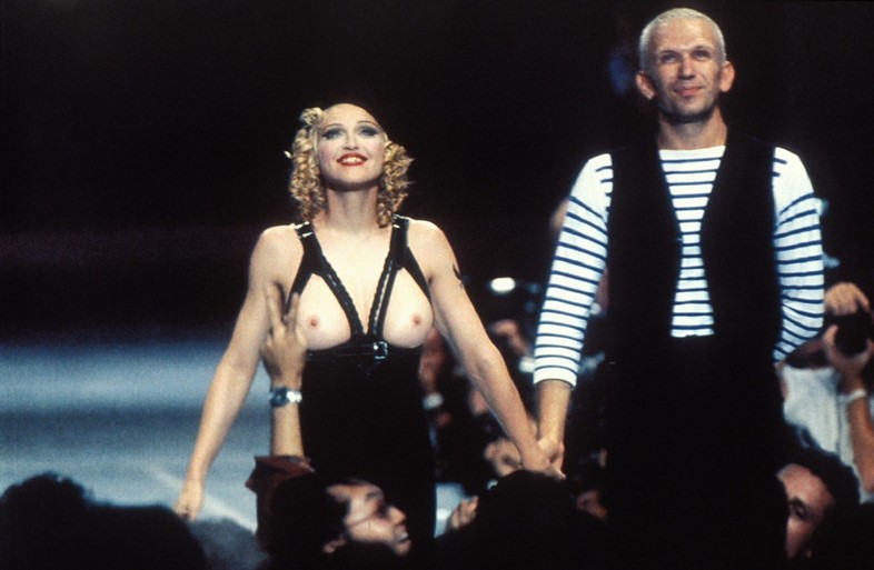 Madonna and Jean Paul Gaultier at amFAR, 1992