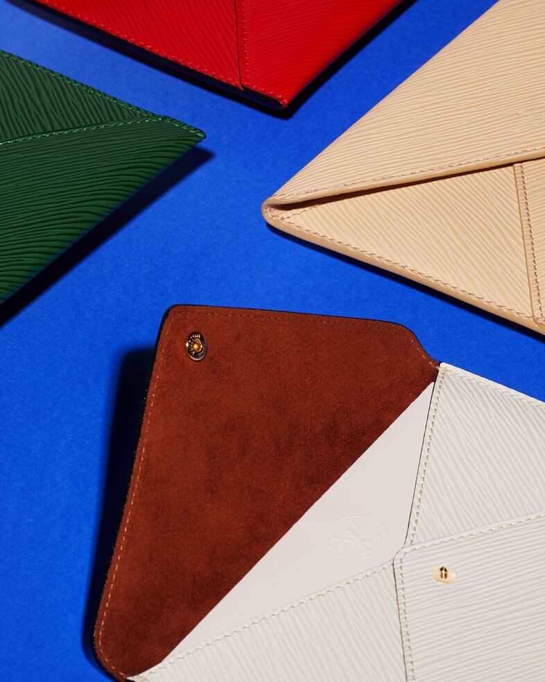 Louis Vuitton envelopes, given as invites to various collect
