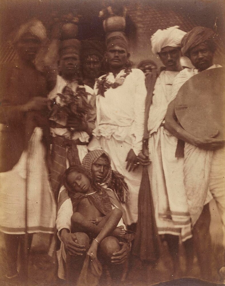 Group of Ceylonese Plantation Workers, c.1875-78, 
