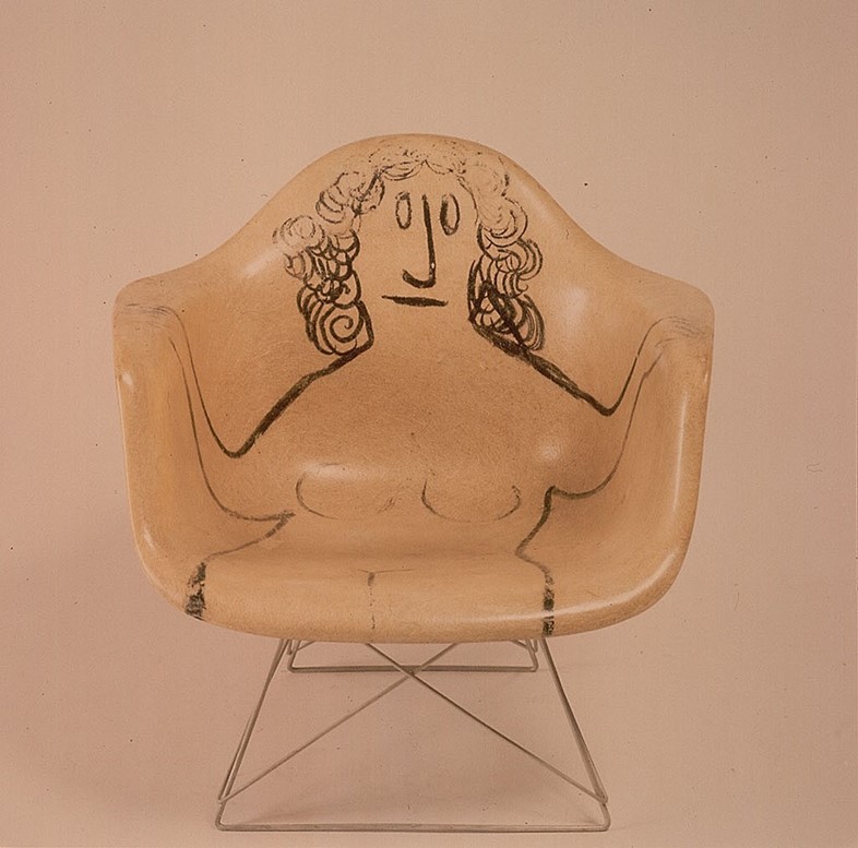 LAR with drawing by Saul Steinberg, c.1950