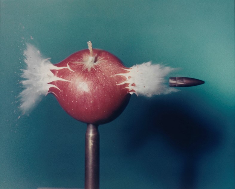 Bullet through Apple, 1964 - Color &#169;Harold Edgerto