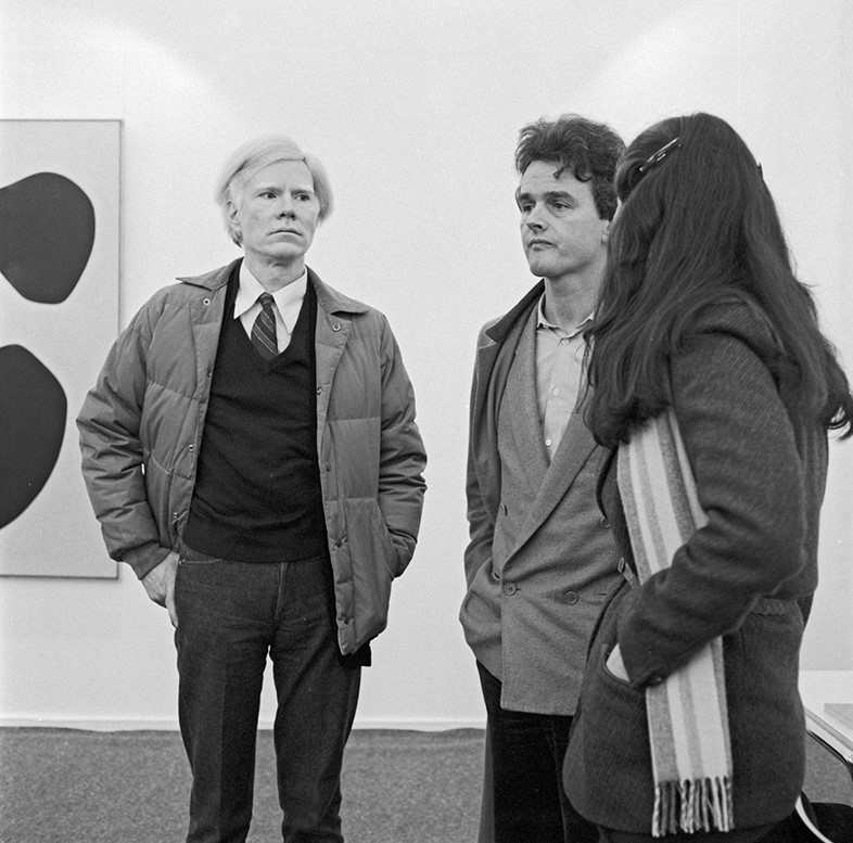 1979_Warhol und Hans Mayer_Foto Franz Fischer