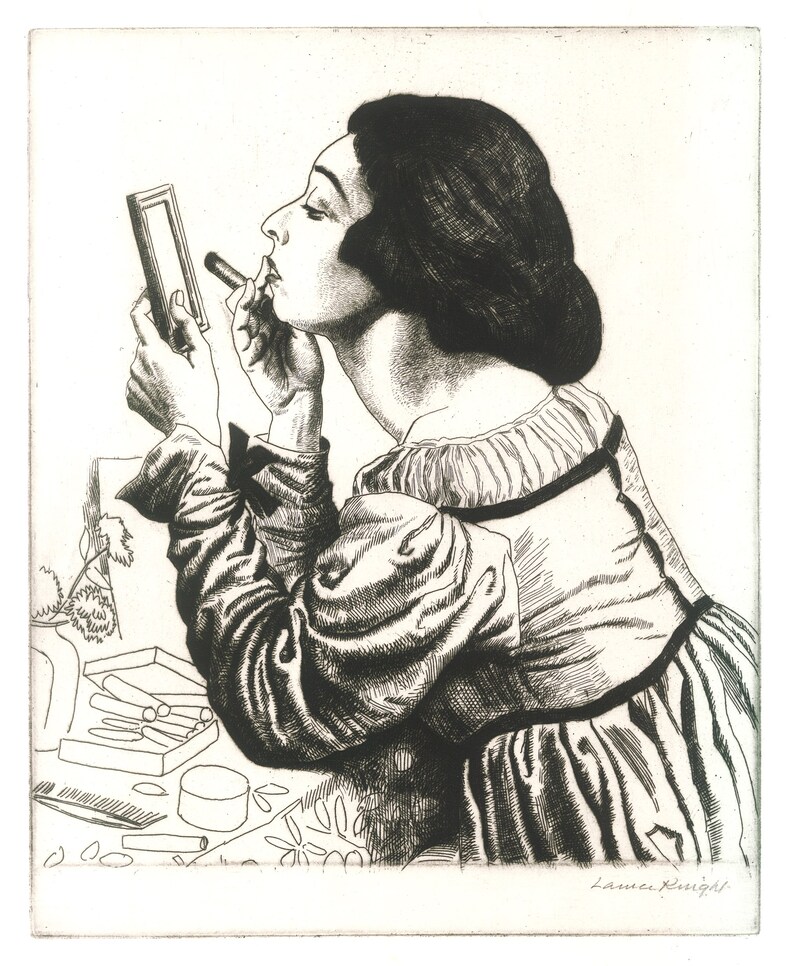 LAURA KNIGHT_The Lipstick_courtesy The Fine Art So