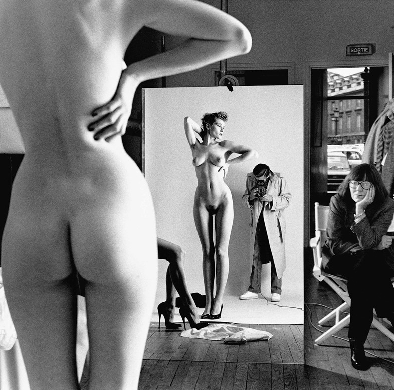 Self-Portrait-with-Wife-and-Models-Paris-1981-C-He